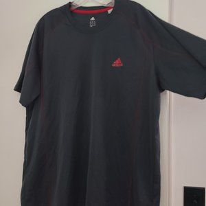 Adidas Climalite Black T shirt with red stitching